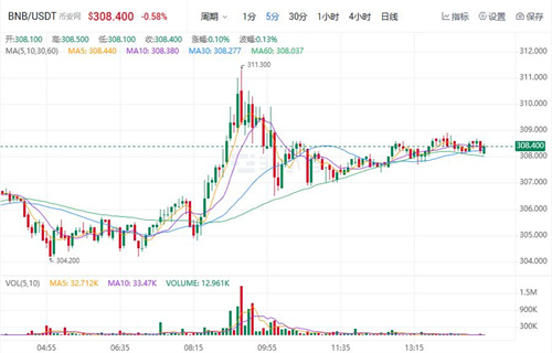 BNB近期最新价格 BNB近期行情K线图-第1张图片-交易所